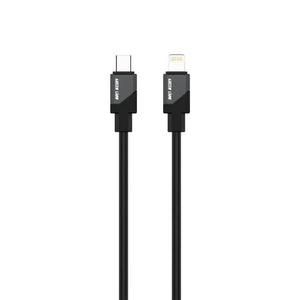 Green Lion USB-C To Lightning Silicone Cable 1M-Black