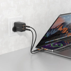 Green Lion Ultra Compact GaN Wall Charger USB-C To Lightining 1M-Black 20W