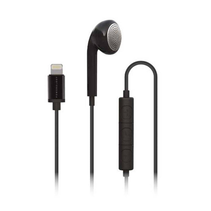 Powerology Lightning Mono Earphone-Black
