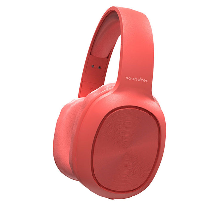 Porodo Pure Bass FM Wireless Headphone - Red