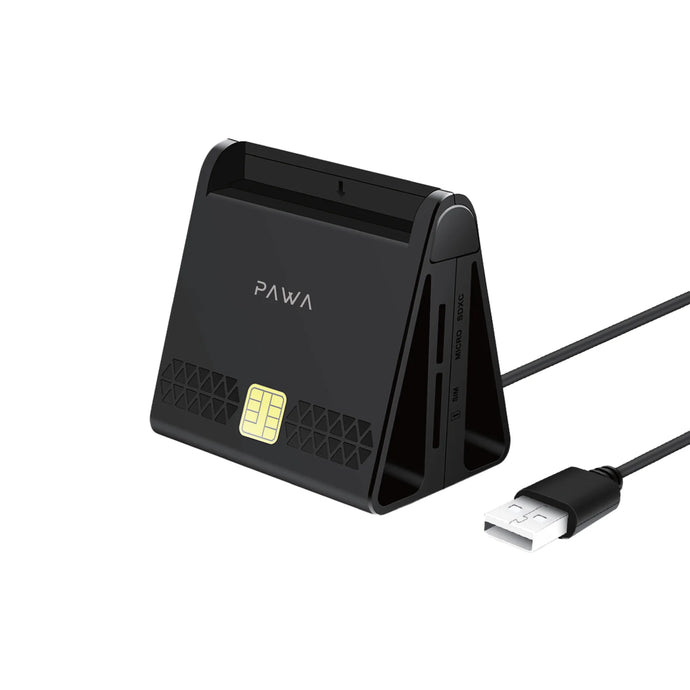 Pawa Multi Slots Smart Card Reader PWATCDR143-Black