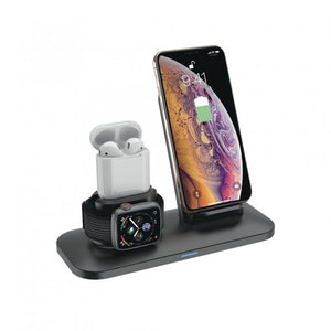 Porodo 4-in-1 Charging Station Black