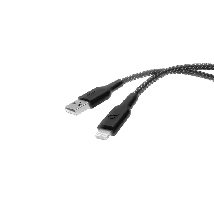 Powerology Braided USB-A Lightning 1.2M
