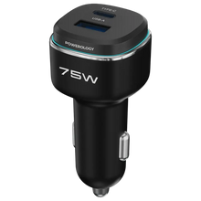 Load image into Gallery viewer, Powerology 75W Dual-Port High-Power Car Charger

