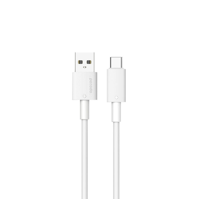Porodo CBL001 USB-A to Type-C Durable Cable 1.2M-White