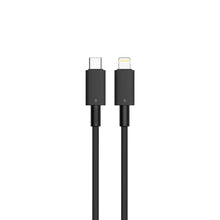 Load image into Gallery viewer, Porodo CBL004 USB-C To Lightning Durable Charging Cable 1.2M-Black
