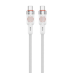 Porodo CBL009 USB-C To USB-C Aluminum Braided Cable 1.2M