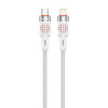 Porodo CBL010 USB-C To Lightning Aluminum Braided Cable-1.2M-White