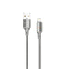 Porodo CBL027 USB-A To Lightning LED Cable 1.2M-Gray