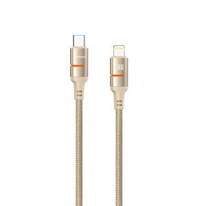 Porodo CBL028 USB-C To Lightning LED Light Cable 1.2M