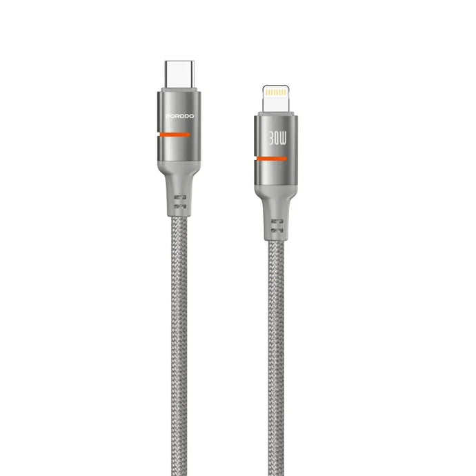 Porodo CBL028 USB-C To Lightning LED Light Cable 1.2M