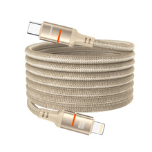 Load image into Gallery viewer, Porodo CBL030 USB-C TO Lighthning Magnetic Led Cable 1.2m-Gold
