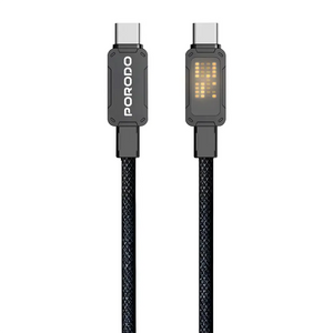 Porodo CBL032 USB-C to USB-C Braided 1M-Black