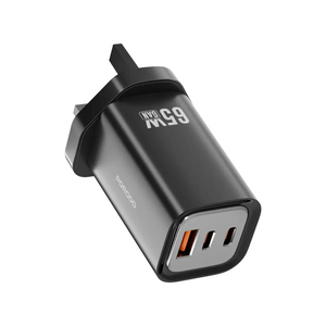 Porodo FWC037 GaN 65W Triple Output Quick Wall Charger