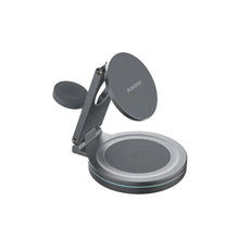 Load image into Gallery viewer, Porodo FWC039 Rotating Base Three-Device Wireless Charger
