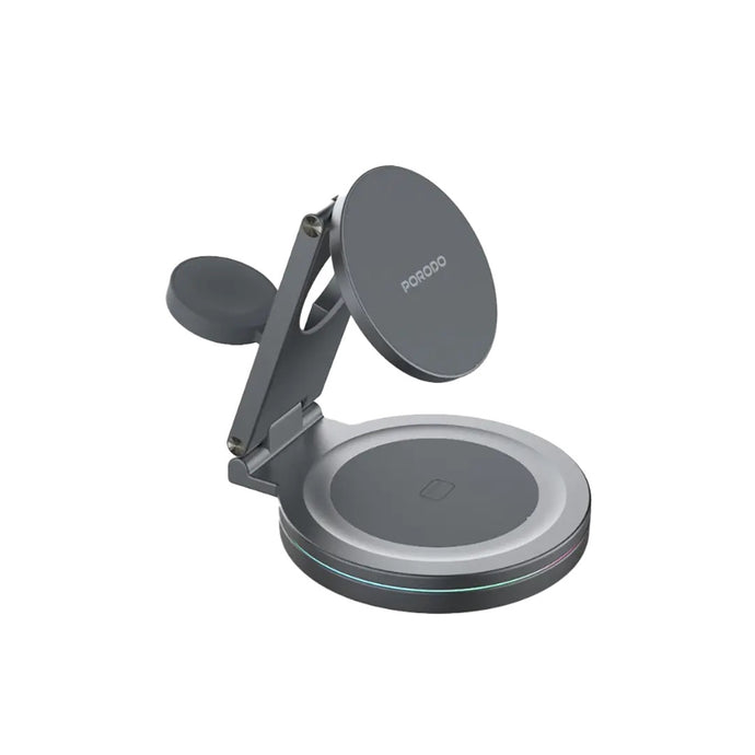 Porodo FWC039 Rotating Base Three-Device Wireless Charger
