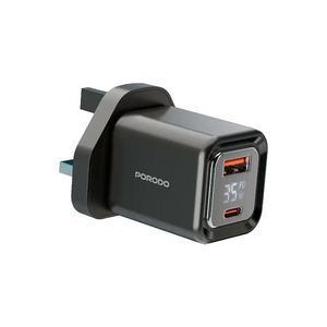 Porodo FWC058 GaN Dual-Port Quick Charger USB-C to USB-C 35W