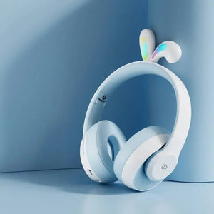 Porodo Soundtec Kids Wireless Headphone Rabbit Ears Led Lights