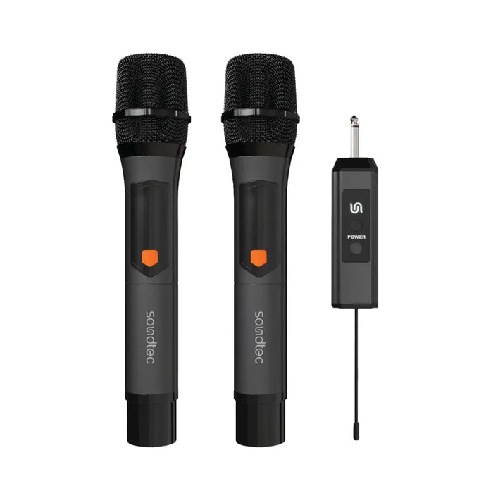 Porodo Duo Mic Aluminum Rechargeable Wireless Microphone