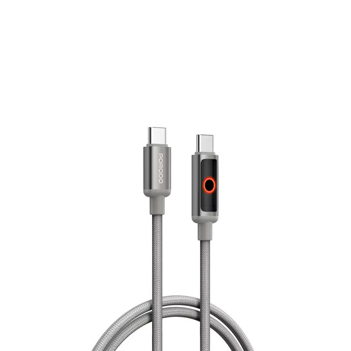 Porodo ChargeLite USB-C To USB-C Cable 1M-Gray