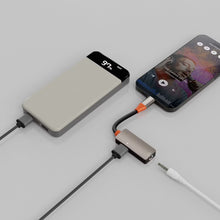 Load image into Gallery viewer, Porodo AudioLink Duo Lightning+3.5MM Audio&amp;Charge Splitter

