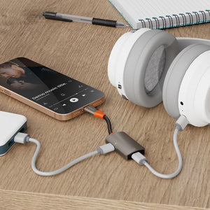 Porodo AudioLink Duo USB-C interface Audio&Charge Splitter