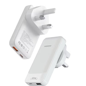 Porodo TerraCharge 65W GaN Dual-Port Adapter