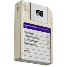 Load image into Gallery viewer, Powerology Floppydisk Retro 10000mAh Magsafe Power Bank-White
