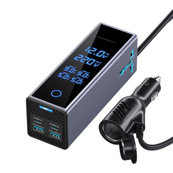 Powerology PWC044 X2 AC Socket Car Power inverter