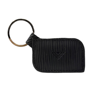 EXTEND Genuine Leather keychain - Matte Black Lines