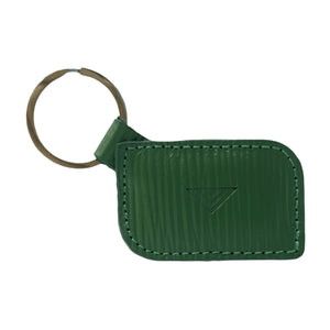 EXTEND Genuine Leather keychain - Matte Green Lines