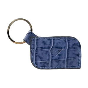 EXTEND Genuine Leather keychain - Slide Blue