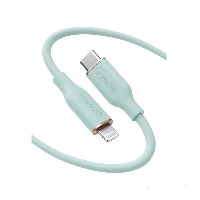 Anker PowerLine III flow USB-C With Lightning Connector 0.9m-Green