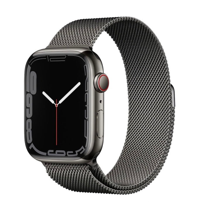 Apple Watch Series 7 45mm Stainless Steel Milanese Loop - Graphite