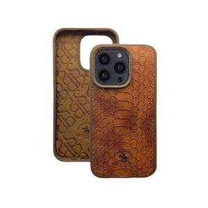 Polo Knight Case For 14 Pro Max - Brown