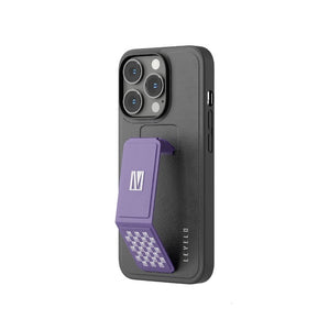 Levelo Morphix Leather Grip case For 14 Pro - Deep Purple