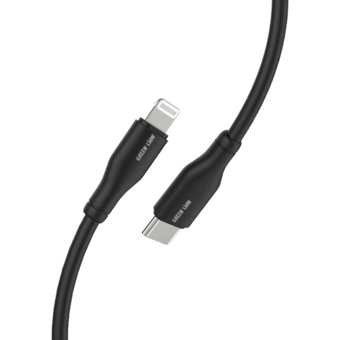 Green Rotterdam Type-C to Lightning Cable 1.2m-Black