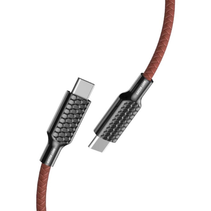 Green Casablanca Type-C to Type-C Cable 1.2m-Brown