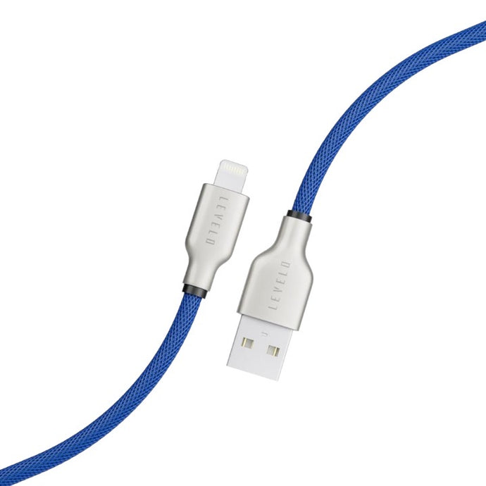 Levelo USB-A to Lightning 1.1M-Dark Blue