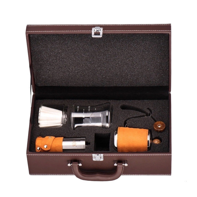 V60 Coffee Set With Box-Brown