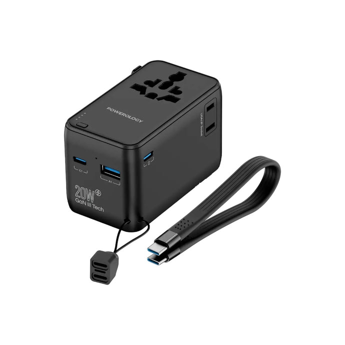 Powerology 2500W Universal Travel Adapter