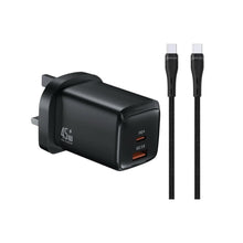 Load image into Gallery viewer, Green Lion G-Charge Series UK Plug USB-C To USC 45W PD
