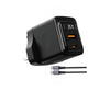 Porodo GaN 35W Dual USB-C Wall Charger USB-C Cable 1M