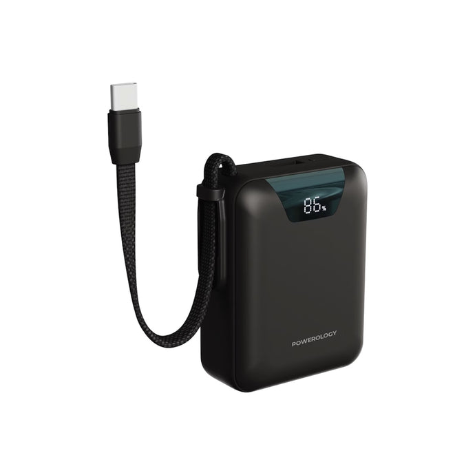 Powerology York 10000mAh Power Bank-Black