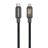 Porodo CBL033 USB-C to Lightning Braided 1M-Black