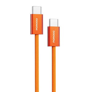 Porodo High-Speed USB-C Braided Cable-Orange