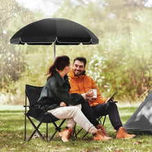 Load image into Gallery viewer, Porodo Campshade Camping Dual Chair With Umbrella &amp; Cup Holder
