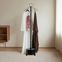 Load image into Gallery viewer, Porodo Essentia Clothing Bakhour Hanger With Storage Tray &amp; Wheel-Black
