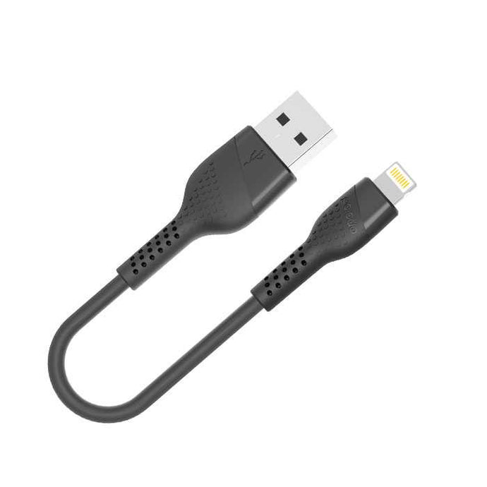 Porodo Premium Data Cable with lightning connector 0.25m - Black