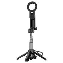Load image into Gallery viewer, Porodo HS34 Quad-Base Selfie Stick 360 Full Angle Rotation
